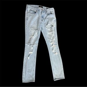 PacSun Light Blue Distressed Skinny Jeans
